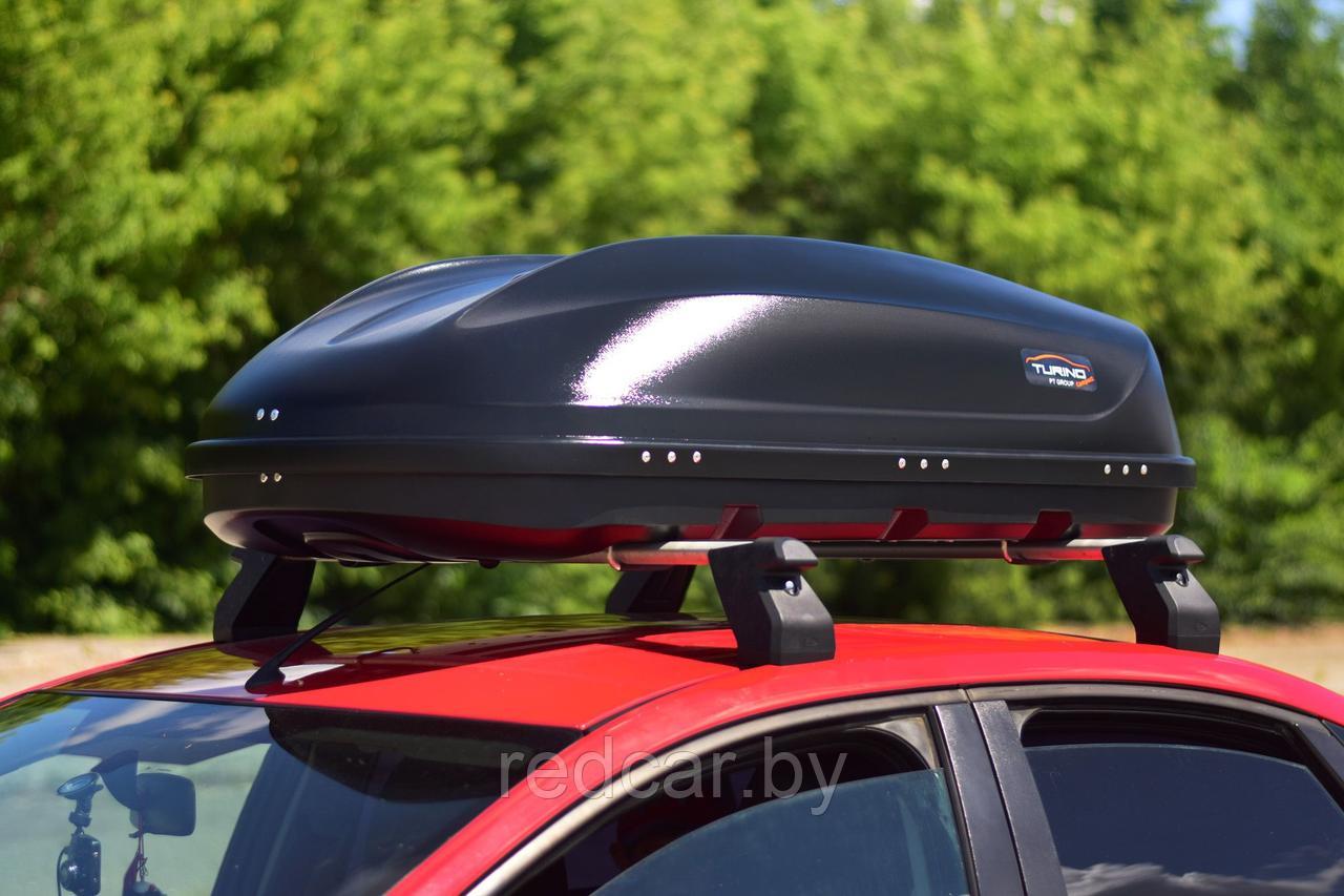 Автобокс на крышу Черный Turino Compact (360 л) Аэродинамический - фото 2 - id-p137949529