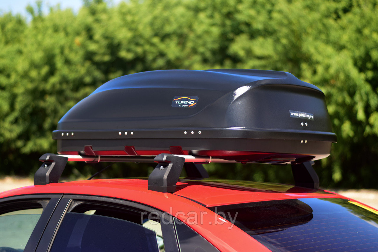 Автобокс на крышу Черный Turino Compact (360 л) Аэродинамический - фото 8 - id-p137949529