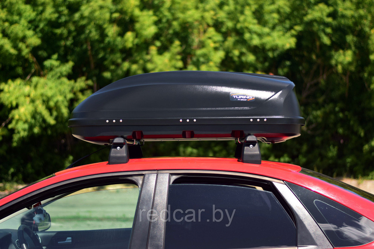 Автобокс на крышу Черный Turino Compact (360 л) Аэродинамический - фото 9 - id-p137949529