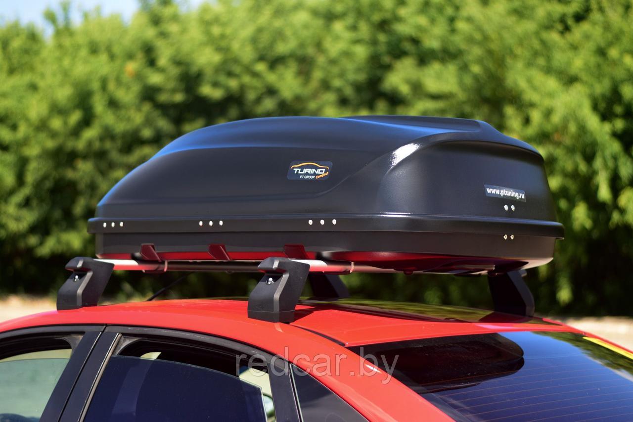 Автобокс на крышу Черный Turino Compact (360 л) Аэродинамический с двусторонним открыванием - фото 8 - id-p137949533