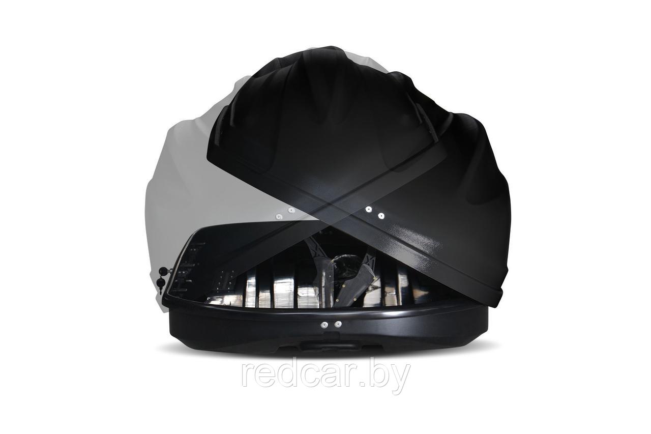 Автобокс на крышу Черный Turino Sport (480 л) Аэродинамический с двусторонним открыванием