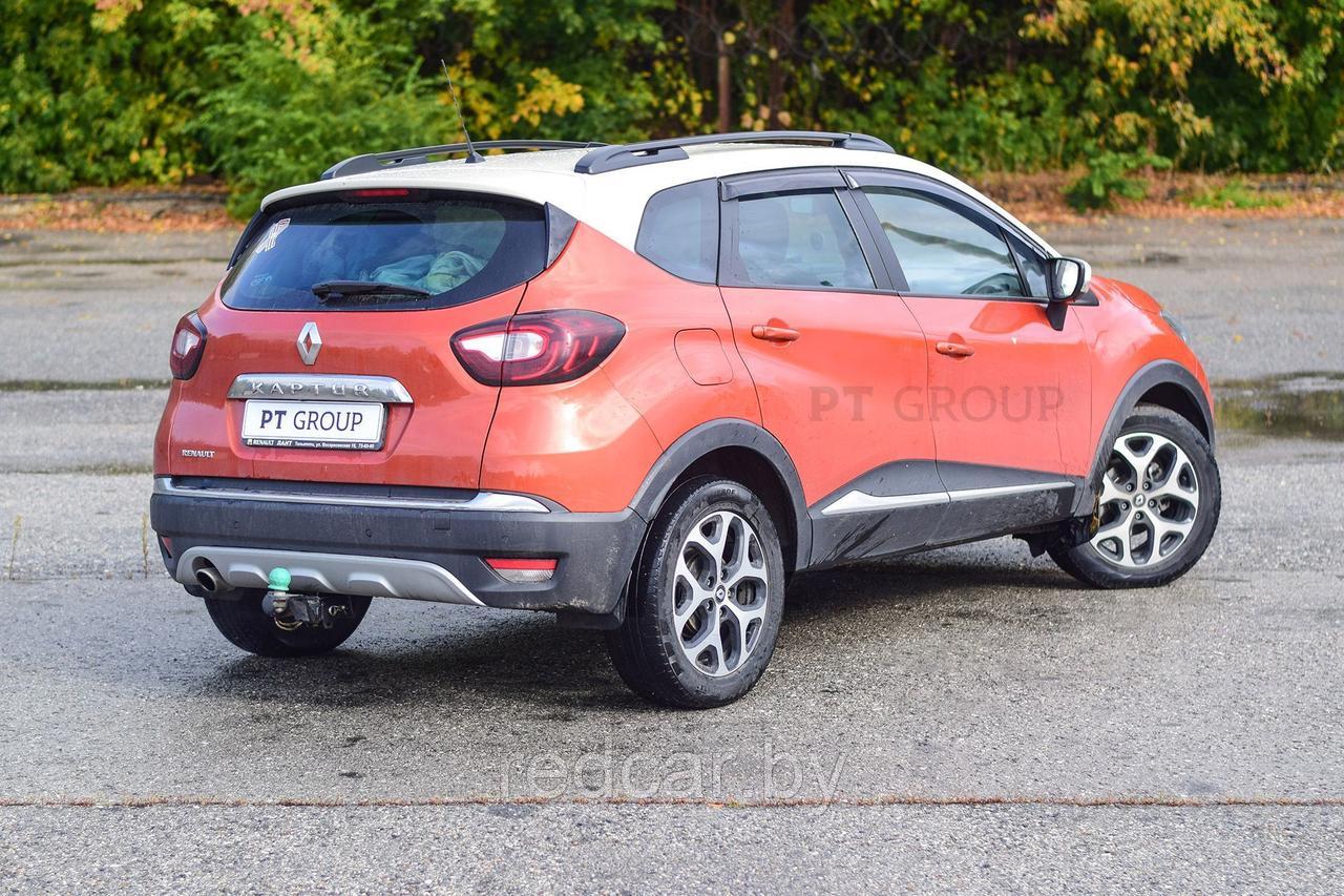 Рейлинги (Черный муар) PT GROUP (Россия) ОРИГИНАЛ для RENAULT Kaptur с 2016 - фото 1 - id-p137949578