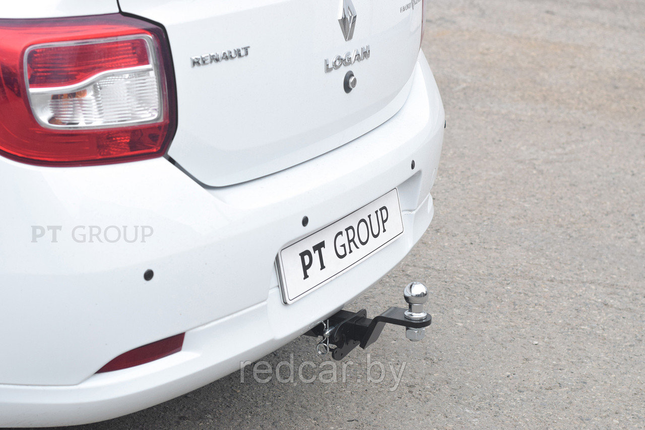 Фаркоп PT GROUP (Россия) для Renault Logan 2012- / Logan Stepway 2018 - съемный квадрат - фото 1 - id-p137949642
