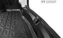 Накладка в проем багажника (черное тиснение) (ABS) PT GROUP (Россия) ОРИГИНАЛ для Renault LOGAN с 2014, фото 3