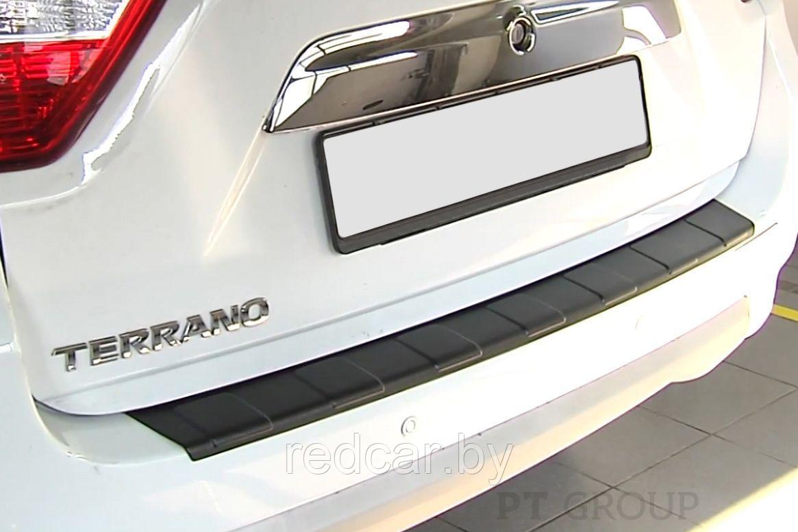 Накладка на задний бампер (ABS) Nissan Terrano с 2014 - фото 3 - id-p137949696