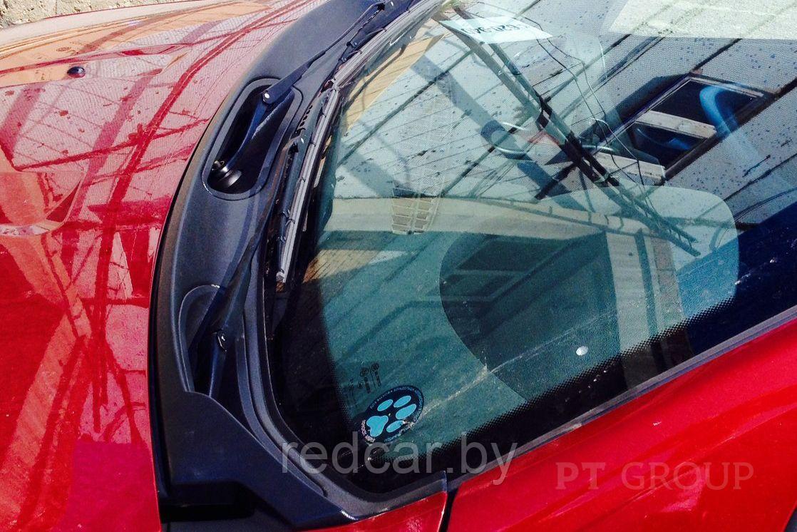 Накладка в проем стеклоочистителей (жабо ABS) PT GROUP (Россия) ОРИГИНАЛ для Renault SANDERO 2008-2014 - фото 2 - id-p137949767