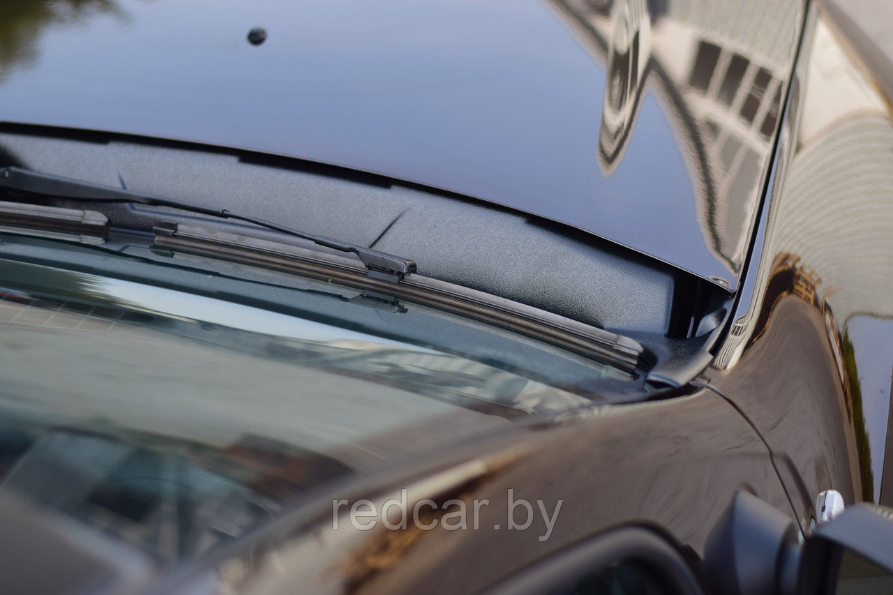 Накладка в проём стеклоочистителей (жабо без скотча, ABS) Nissan Terrano с 2014 - фото 5 - id-p137949769