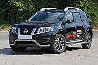 Защита переднего бампера "Волна" 63 мм (НПС) на Nissan Terrano с 2014