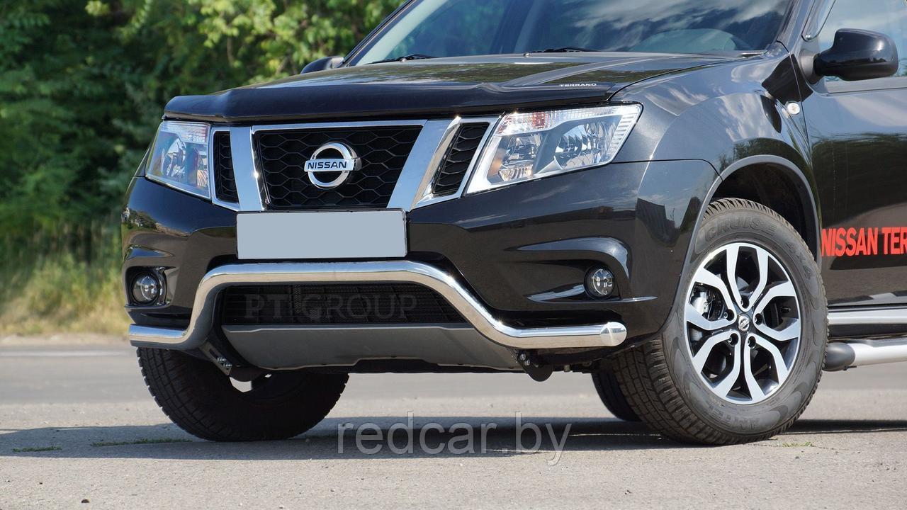 Защита переднего бампера "Волна" 63 мм (НПС) на Nissan Terrano с 2014 - фото 3 - id-p137949776