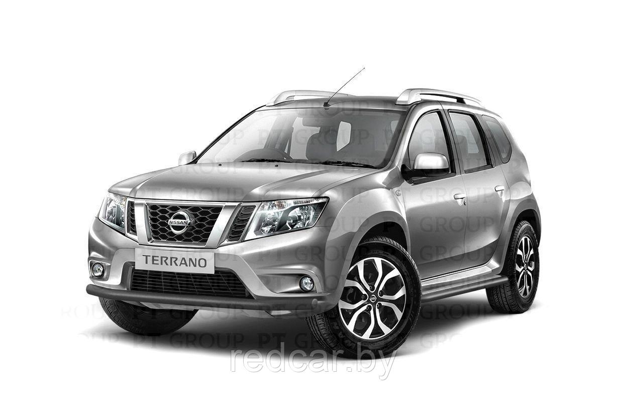 Защита переднего бампера одинарная 63 мм (ППК) на Nissan Terrano с 2014 - фото 1 - id-p137949778