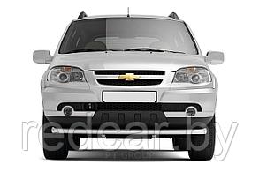 Защита переднего бампера одинарная 63 мм (НПС) Chevrolet NIVA с 2009-2020/ LADA NIVA 2020-
