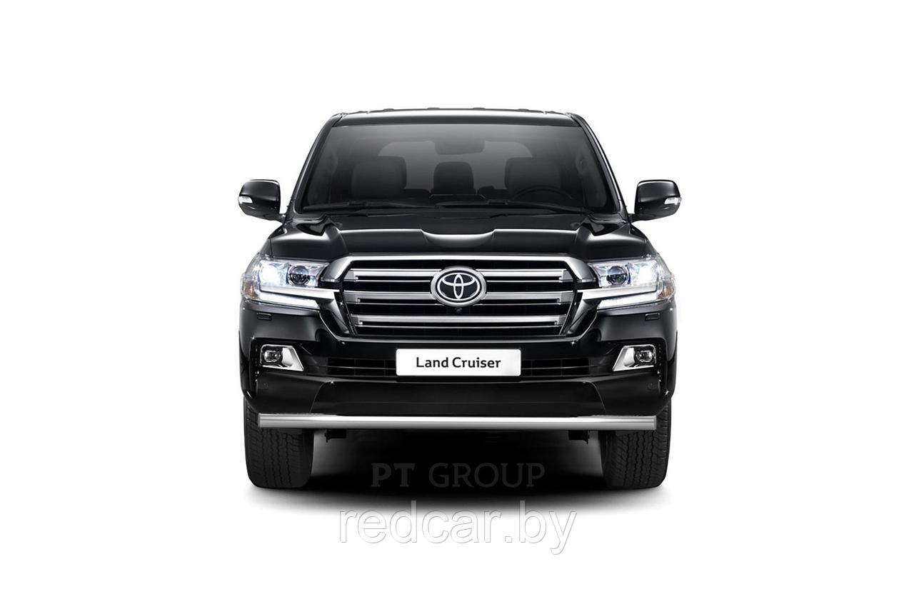 Защита переднего бампера одинарная 63мм (НПС) Toyota LAND CRUISER 200 с 2014