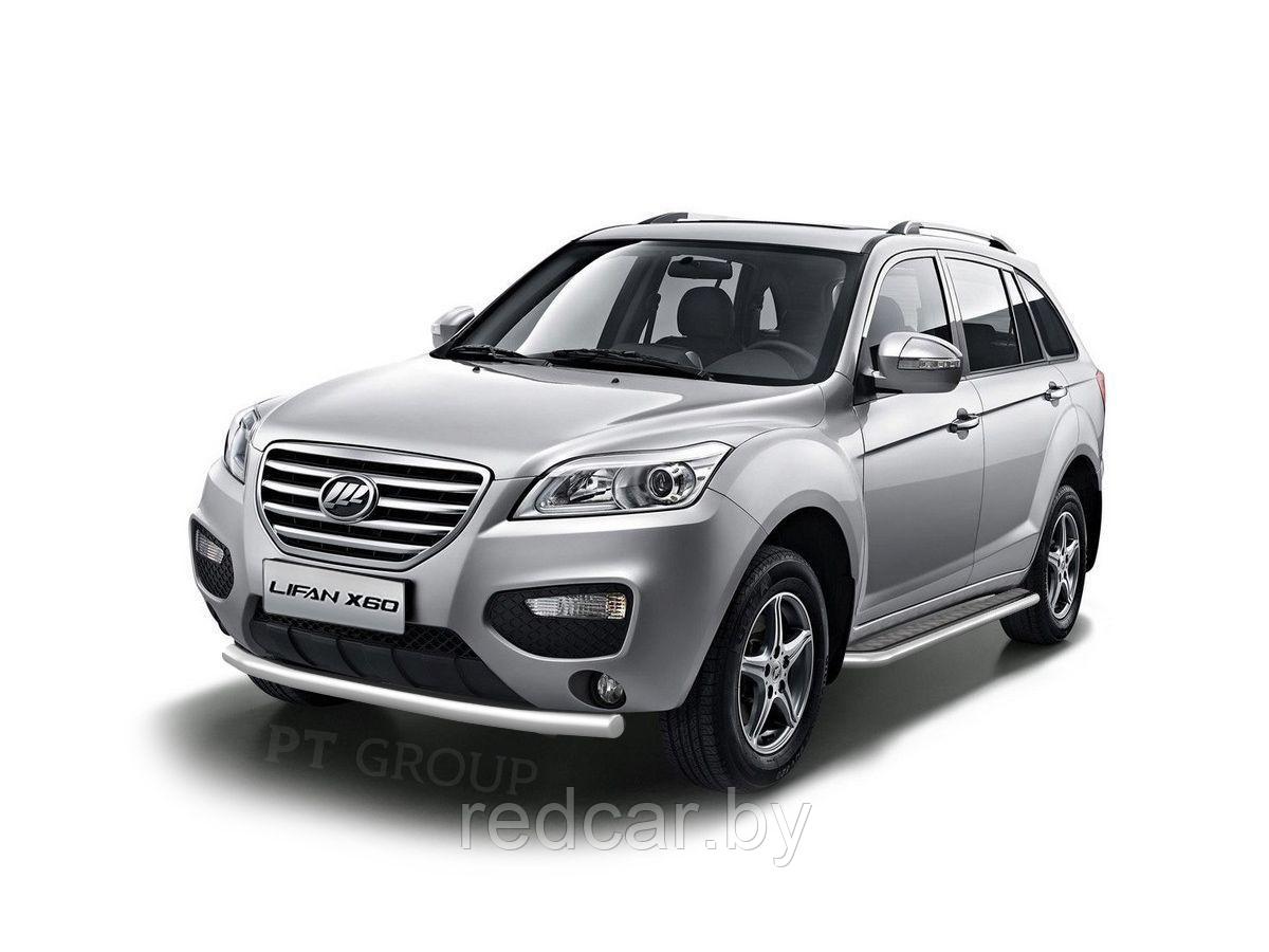 Защита переднего бампера одинарная 63мм (НПС) LIFAN X60 2012-2016 - фото 1 - id-p137949807