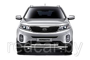 Защита переднего бампера двойная 63/51мм (НПС) KIA Sorento с 2014-2020