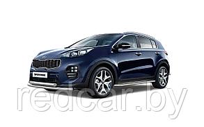 Защита переднего бампера двойная 63/63мм (НПС) KIA Sportage 2016-