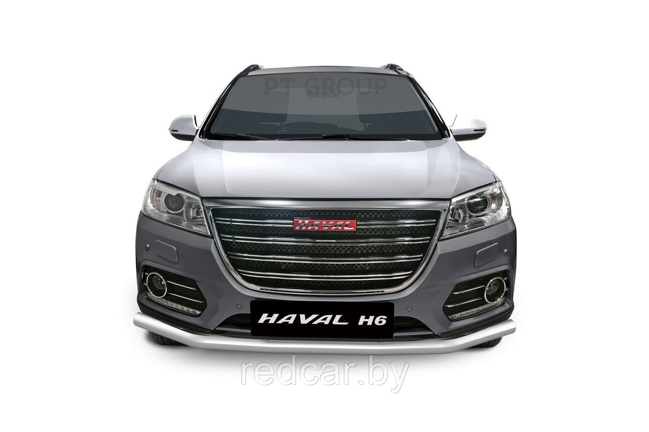 Защита переднего бампера одинарная 63 мм (НПС) HAVAL H6 с 2014-