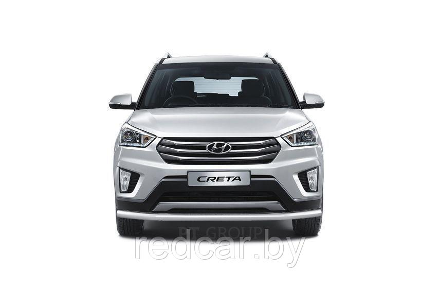 Защита переднего бампера одинарная 63 мм (НПС) Hyundai CRETA c 2016