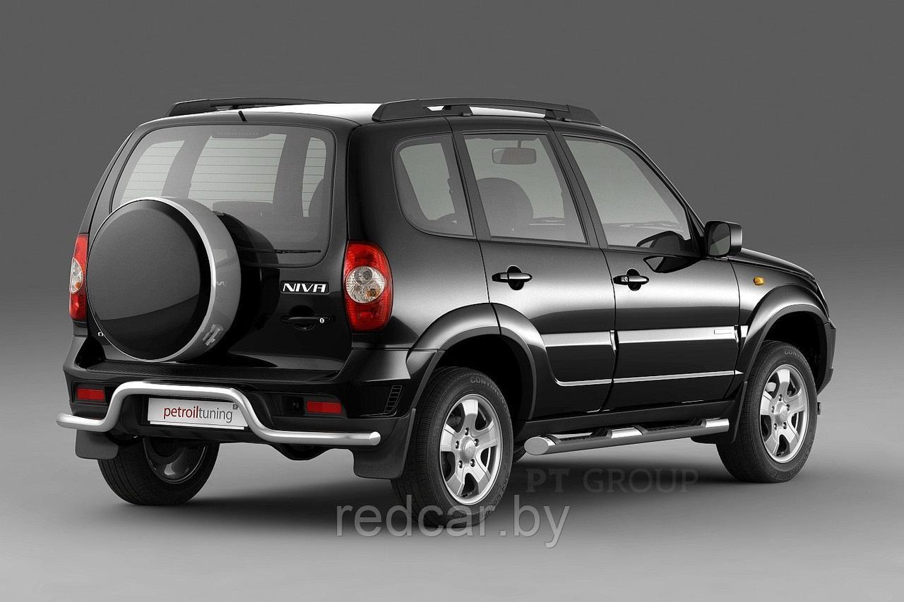 Защита заднего бампера "Волна" 63мм (НПС) Chevrolet NIVA с 2009-2020/ LADA NIVA 2020-