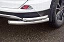 Защита заднего бампера двойная угловая 63/51мм (НПС) Toyota RAV4 2016-2018, фото 5