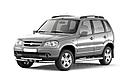 Защита порогов с алюминиевой фигурной площадкой (НПС) Chevrolet NIVA с 2009-2020/ LADA NIVA 2020-, фото 2