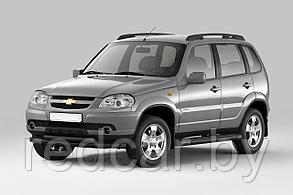 Защита порогов с площадкой 63 мм (ППК) Chevrolet NIVA с 2009-20 / LADA NIVA 2020-