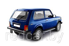 Защита порогов с алюминиевой площадкой 51 мм (ППК) LADA 4х4 2121 / LADA 4x4 URBAN с 2015