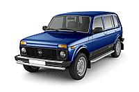 Защита порогов с алюминиевой площадкой 51 мм (ППК) LADA 4х4 2131 с 1995