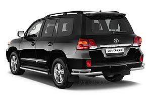 Защита порогов окантовка 51 мм (НПС) TOYOTA LAND CRUISER 200 с 2014 года