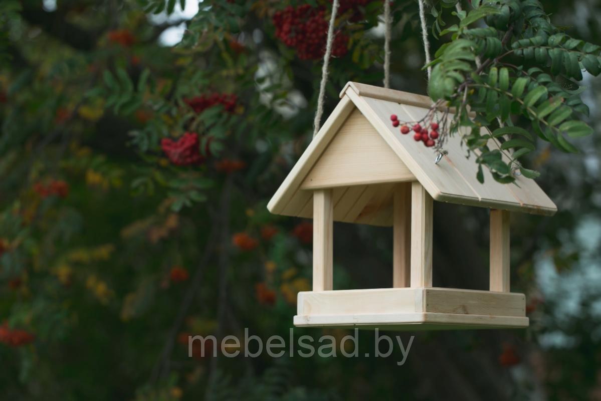 Кормушка для птиц садовая деревянная "Домик №17"