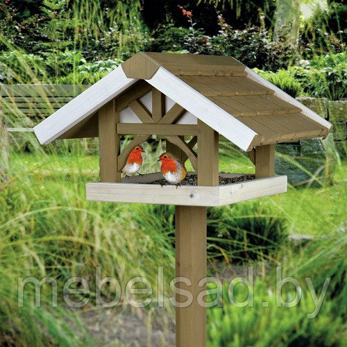 Кормушка для птиц садовая деревянная "Домик №22" - фото 1 - id-p137961510