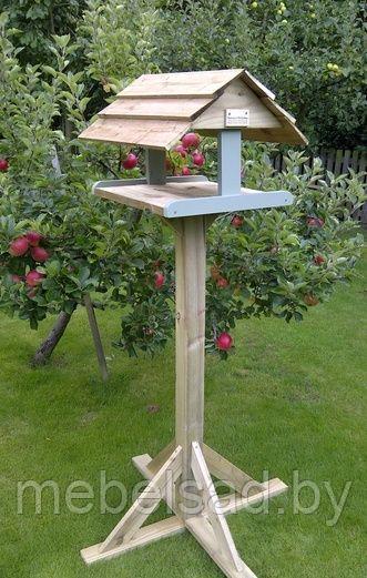 Кормушка для птиц садовая деревянная "Домик №26" - фото 1 - id-p137964780