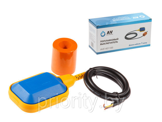 Поплавковый выключатель с кабелем 1 м AV Engineering - фото 1 - id-p137981036