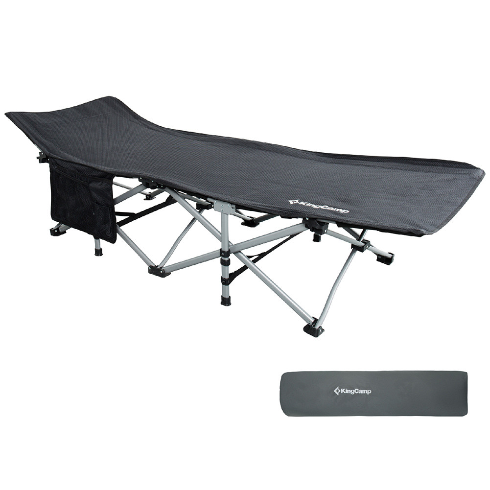 Складная кровать KingCamp Deluxe Folding bed 8007 Black - фото 1 - id-p137984338