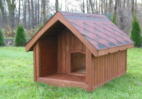 Будка для собаки деревянная - фото 1 - id-p10541879