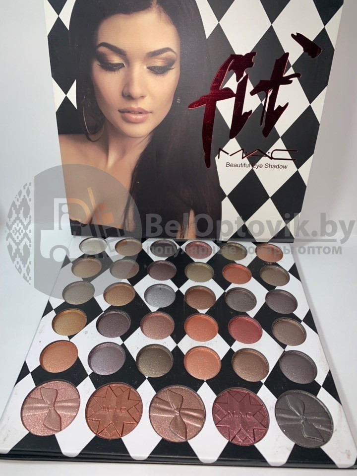 УЦЕНКА Палетка теней FIT Beautiful Eye Shadow MAC 35 оттенков (большая) - фото 6 - id-p138001892