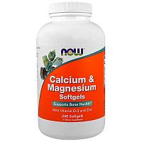 Биологически активная добавка Now Foods Calcium & Magnesium + D / 240 капс