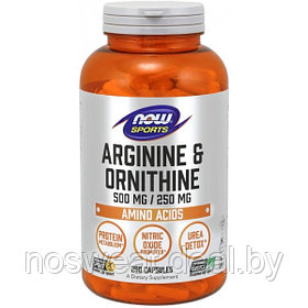 Биологически активная добавка Now Foods Arginine Ornithine / 250 капс