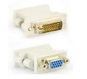 Переходник DVI-I 29(M)-VGA(F) Cablexpert A-DVI-VGA серый