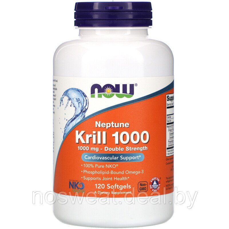 Биологически активная добавка NOW Neptune Krill 1000мг / 120капс - фото 1 - id-p138002553
