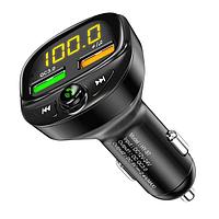 Автомобильный Bluetooth FM-проигрыватель - MP3 плеер USLION с быстрой зарядкой, 2.4A, 2 USB, картридер TF,