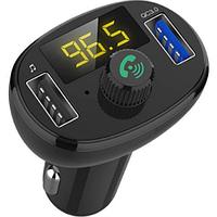 Автомобильный Bluetooth FM-проигрыватель - MP3 плеер USLION с быстрой зарядкой, 3.0A, 2 USB, черный 555030