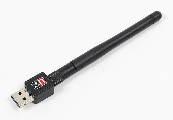 Адаптер - беспроводной WI-FI-приемник USB2.0, антенна, до 300 Мбит/с, 2.4GHz 555069