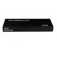 Адаптер - разветвитель - сплиттер 1×16 HDMI, UltraHD 4K 3D, активный, черный 555567