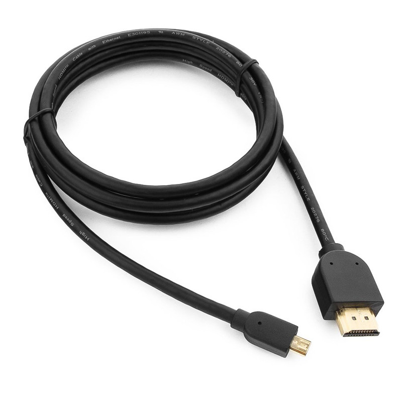 Кабель MicroHDMI - HDMI, папа-папа, 1,5 метра, черный 555183