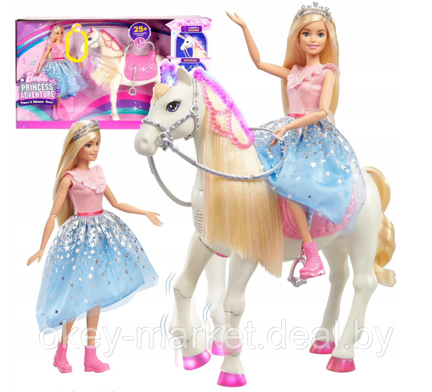 Игровой набор Barbie Приключения принцессы на лошади GML79 - фото 2 - id-p138085438