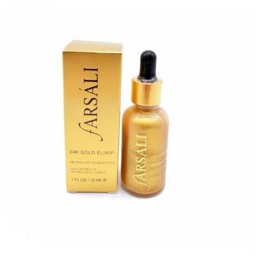 Сыворотка праймер Farsali, 30 ml. 24K Gold Elixir с микро частицами золота (золотая) Увлажняющая