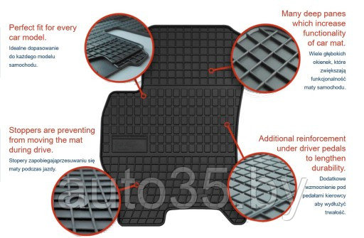 Коврики Салонные для Audi A3 (03-12) /A3 (04-12) Sportback 5D /S3 (06-12) / A3 (08-14) Cabriolet - фото 4 - id-p138111911