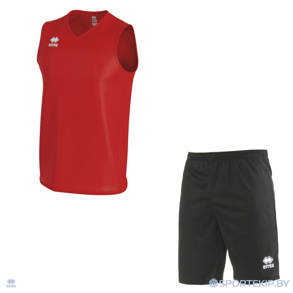 Комплект баскетбольной формы ERREA DARREL + MAXI SKIN Красный-черный