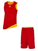 Комплект баскетбольной формы, двусторонний ERREA CHICAGO + CHICAGO Красный-желтый