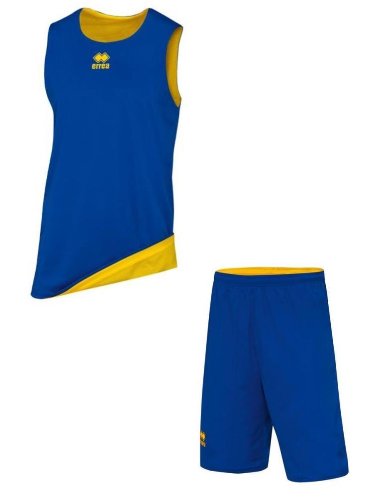 Комплект баскетбольной формы, двусторонний ERREA CHICAGO + CHICAGO Синий-желтый - фото 1 - id-p138115500
